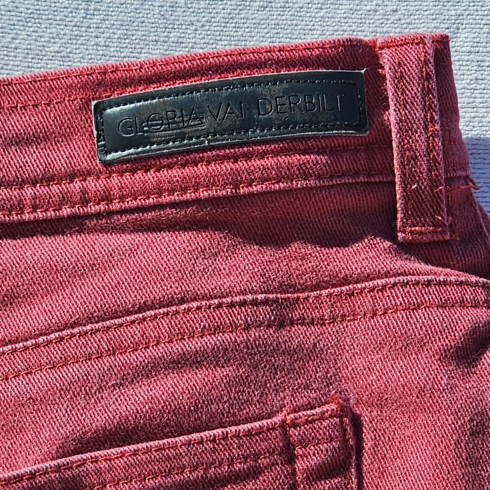 Gloria Vanderbilt Women's Red Jeans - Picture 4 of 6